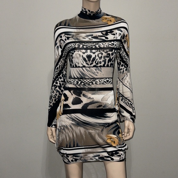 SEXY DIVA Animal Print mini Dress M - Picture 3 of 15